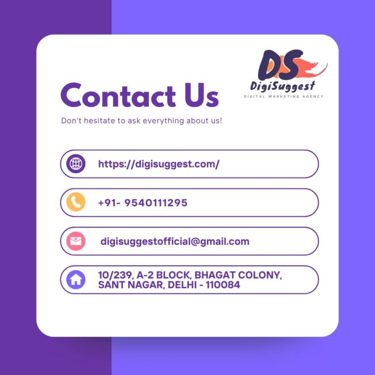 Contact Us - Digi Suggest | Let’s Grow Your Business Online