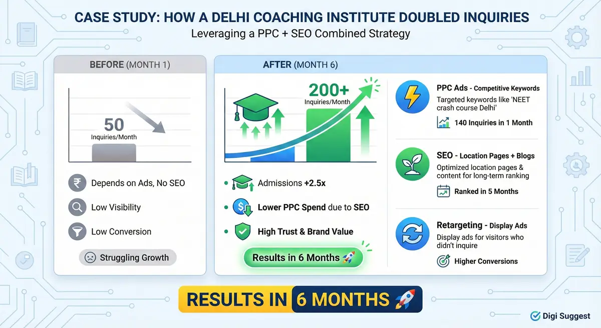 Case Study: How a Coaching Institute Doubled Inquiries
