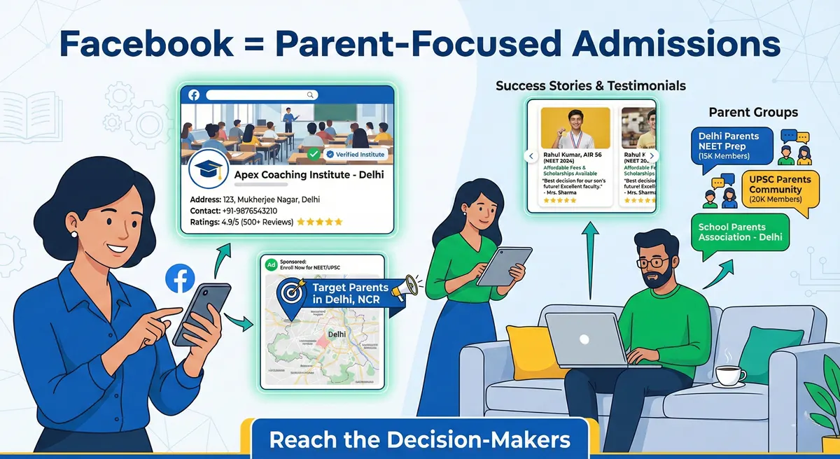 Facebook Marketing for Coaching Institutes Parent-Focused