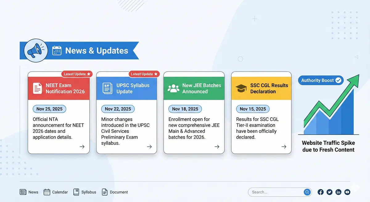 News & Updates Section