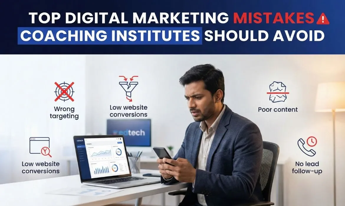 Top Digital Marketing Mistakes Coaching Institutes Should Avoid