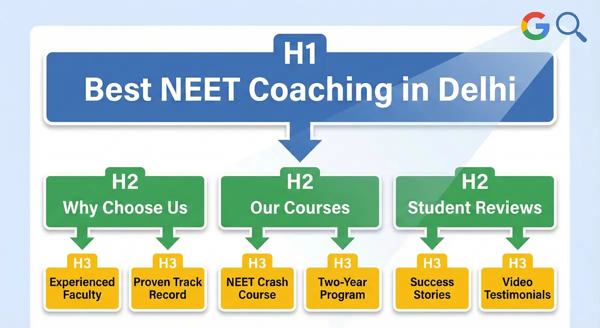 Use Proper Heading Tags H1 H2 H3