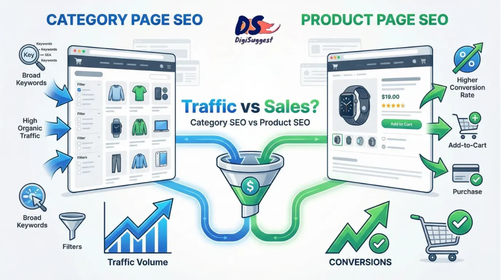 Category Page SEO vs Product Page SEO - What Drives More Sales