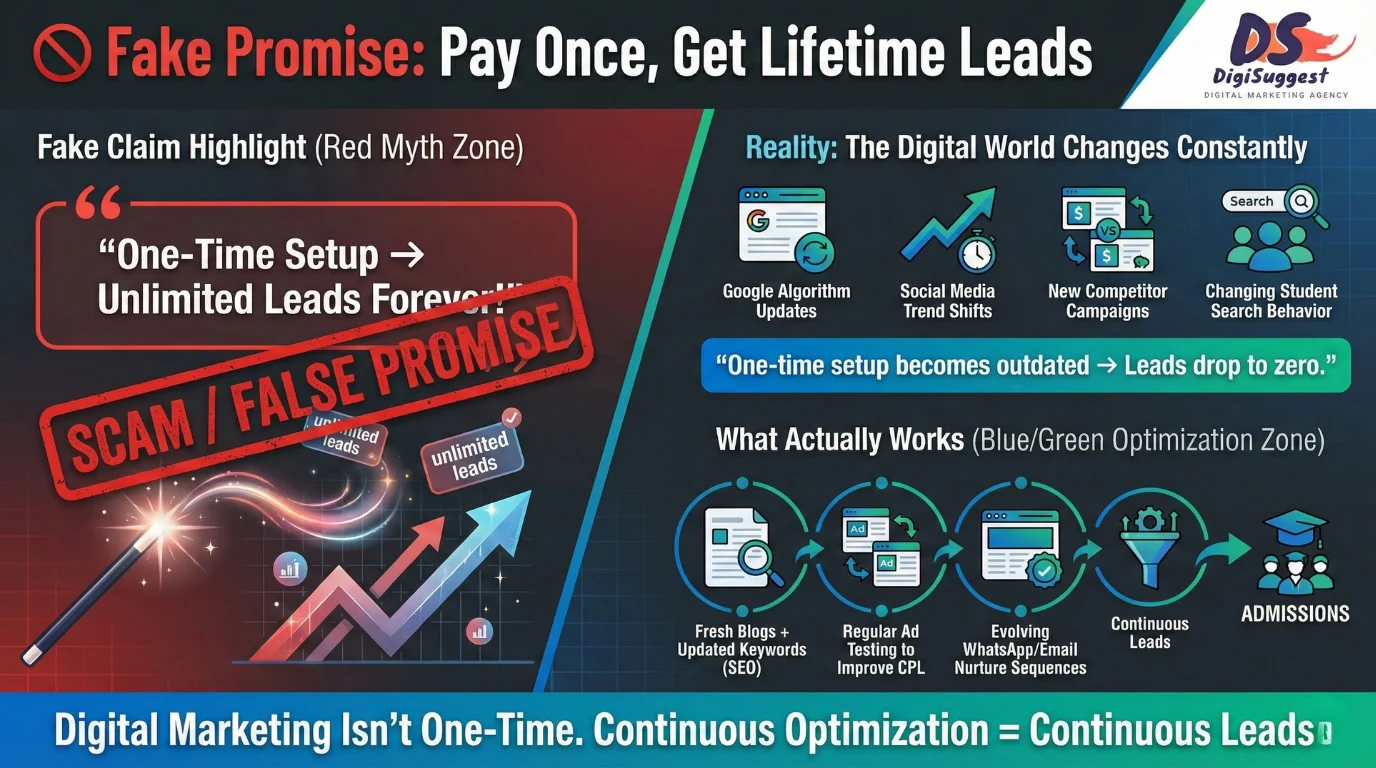 Fake Promise 6 - Pay Once Get Lifetime Leads