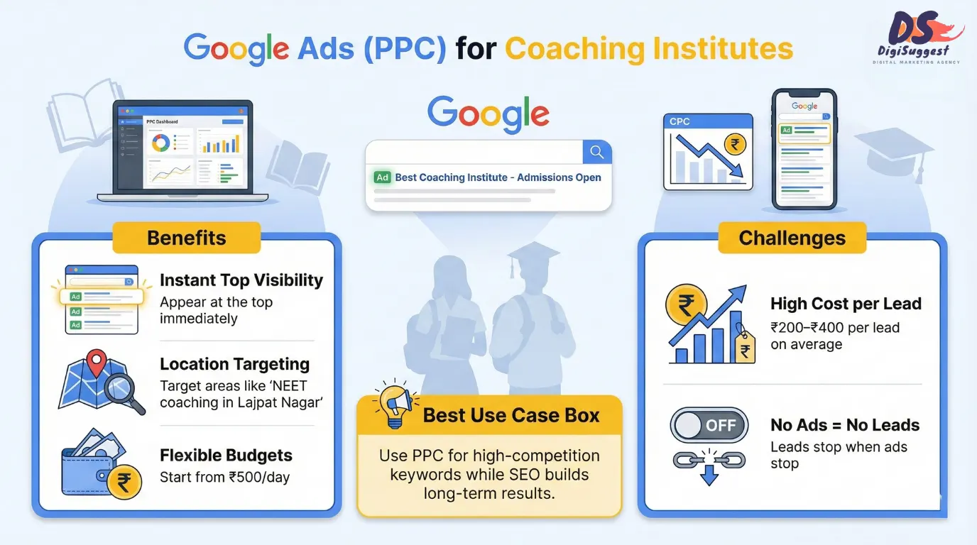 Google Ads PPC for Coaching Institutes