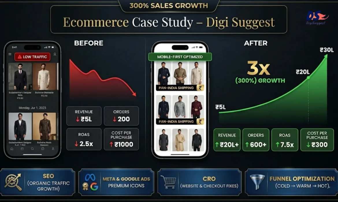 How Digi Suggest Helped an Ecommerce Brand Increase Sales by 300