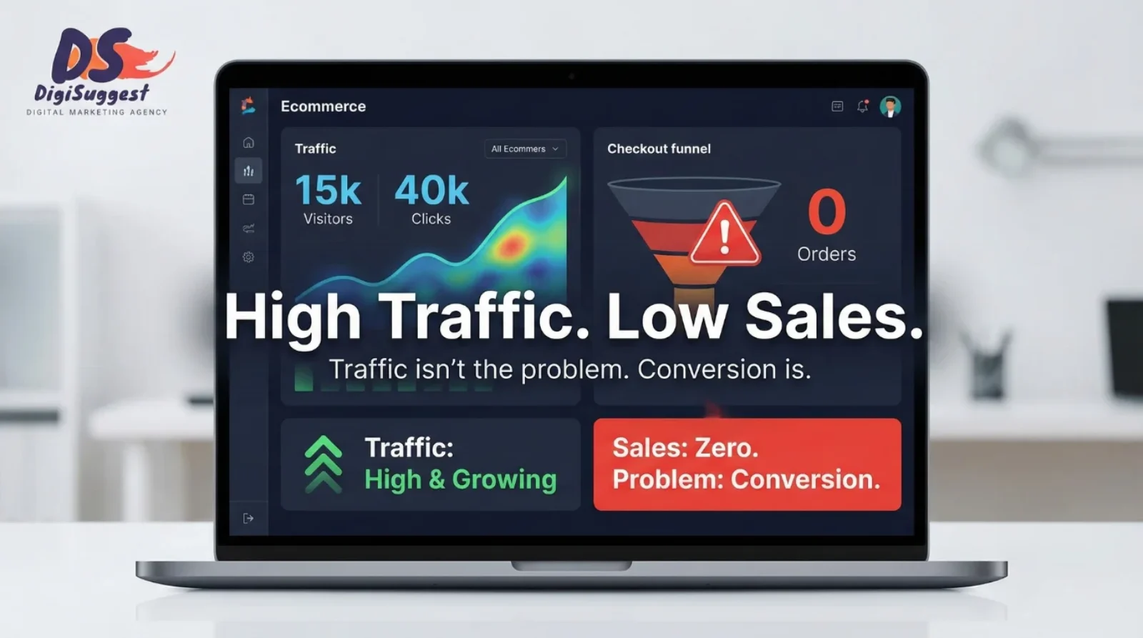 Why Your Ecommerce Store Is Getting Traffic But No Sales