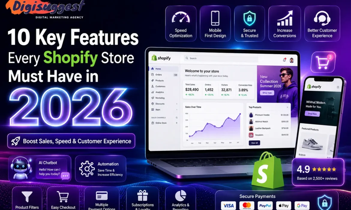 Futuristic Shopify marketing design