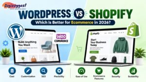 WordPress vs Shopify comparison for ecommerce websites